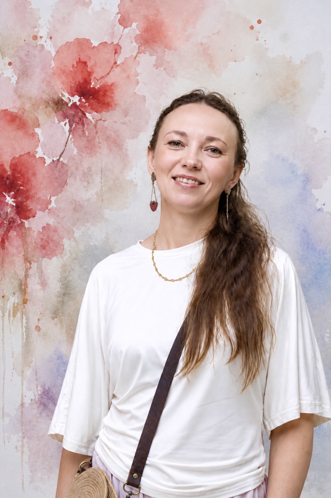 Художник Елена Козлова в студии